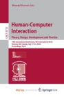 Image for Human-Computer Interaction. Theory, Design, Development and Practice