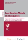 Image for Coordination Models and Languages