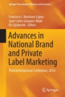 Image for Advances in National Brand and Private Label Marketing  : Third International Conference, 2016
