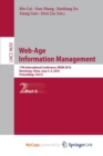 Image for Web-Age Information Management : 17th International Conference, WAIM 2016, Nanchang, China, June 3-5, 2016, Proceedings, Part II