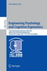 Image for Engineering psychology and cognitive ergonomics  : 13th International Conference, EPCE 2016, held as part of HCI International 2016, Toronto, ON, Canada, July 17-22, 2016