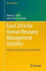 Image for Excel 2016 for human resource management statistics  : a guide to solving practical problems