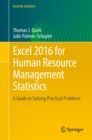 Image for Excel 2016 for human resource management statistics: a guide to solving practical problems