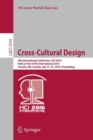 Image for Cross-Cultural Design : 8th International Conference, CCD 2016, Held as Part of HCI International 2016, Toronto, ON, Canada, July 17-22, 2016, Proceedings