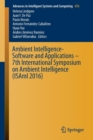 Image for Ambient Intelligence- Software and Applications – 7th International Symposium on Ambient Intelligence (ISAmI 2016)