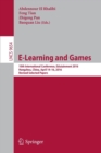Image for E-Learning and Games