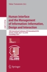 Image for Human Interface and the Management of Information: Information, Design and Interaction