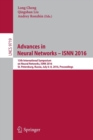Image for Advances in Neural Networks – ISNN 2016