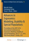 Image for Advances in Ergonomics Modeling, Usability &amp; Special Populations : Proceedings of the AHFE 2016 International Conference on Ergonomics Modeling, Usability &amp; Special Populations, July 27-31, 2016, Walt