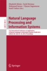 Image for Natural language processing and information systems: 21st International Conference on Applications of Natural Language to Information Systems, NLDB 2016, Salford, UK, June 22-24, 2016, Proceedings : 9612