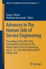 Image for Advances in the human side of service engineering  : proceedings of the AHFE 2016 International Conference on the Human Side of Service Engineering, July 27-31, 2016, Walt Disney World, Florida, USA