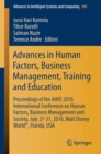 Image for Advances in Human Factors, Business Management, Training and Education