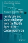 Image for Family Law and Society in Europe from the Middle Ages to the Contemporary Era : 5