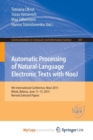 Image for Automatic Processing of Natural-Language Electronic Texts with NooJ