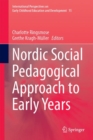 Image for Nordic social pedagogical approach to early years