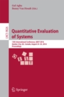 Image for Quantitative evaluation of systems: 13th International Conference, QEST 2016, Quebec City, QC, Canada, August 23-25, 2016, Proceedings