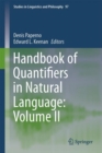 Image for Handbook of Quantifiers in Natural Language: Volume II : Volume 97