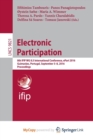 Image for Electronic Participation : 8th IFIP WG 8.5 International Conference, ePart 2016, Guimaraes, Portugal, September 5-8, 2016, Proceedings