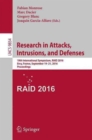 Image for Research in Attacks, Intrusions, and Defenses