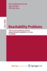 Image for Reachability Problems : 10th International Workshop, RP 2016, Aalborg, Denmark, September 19-21, 2016, Proceedings