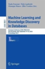 Image for Machine learning and knowledge discovery in databases  : European Conference, ECML PKDD 2015, Porto, Portugal, September 7-11, 2015, proceedingsPart I