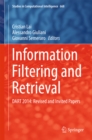 Image for Information filtering and retrieval: DART 2014: Revised and invited papers