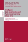 Image for Intelligent Data Engineering and Automated Learning – IDEAL 2016