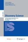 Image for Discovery Science : 19th International Conference, DS 2016, Bari, Italy, October 19-21, 2016, Proceedings