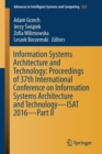 Image for Information Systems Architecture and Technology: Proceedings of 37th International Conference on Information Systems Architecture and Technology – ISAT 2016 – Part II