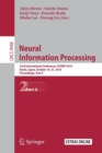 Image for Neural Information Processing : 23rd International Conference, ICONIP 2016, Kyoto, Japan, October 16–21, 2016, Proceedings, Part II