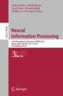 Image for Neural Information Processing : 23rd International Conference, ICONIP 2016, Kyoto, Japan, October 16–21, 2016, Proceedings, Part III