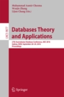 Image for Databases theory and applications: 27th Australasian Database Conference, ADC 2016, Sydney, NSW, September 28-29, 2016, proceedings