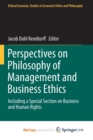 Image for Perspectives on Philosophy of Management and Business Ethics