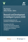 Image for Research and Development in Intelligent Systems XXXIII