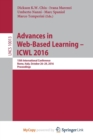 Image for Advances in Web-Based Learning - ICWL 2016 : 15th International Conference, Rome, Italy, October 26-29, 2016, Proceedings