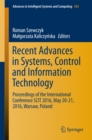 Image for Recent advances in systems, control and information technology: proceedings of the International Conference SCIT 2016, May 20-21, 2016, Warsaw, Poland