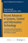 Image for Recent Advances in Systems, Control and Information Technology