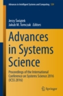 Image for Advances in Systems Science: Proceedings of the International Conference on Systems Science 2016 (ICSS 2016)