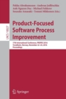 Image for Product-focused software process improvement  : 17th international conference, PROFES 2016, Trondheim, Norway, November 22-24, 2016, proceedings