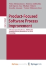 Image for Product-Focused Software Process Improvement : 17th International Conference, PROFES 2016, Trondheim, Norway, November 22-24, 2016, Proceedings