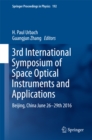 Image for 3rd International Symposium of Space Optical Instruments and Applications: Beijing, China, June 26-29th 2016