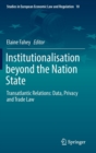 Image for Institutionalisation beyond the Nation State : Transatlantic Relations: Data, Privacy and Trade Law