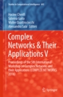 Image for Complex Networks &amp; Their Applications V: Proceedings of  the 5th International Workshop On Complex Networks and Their Applications (Complex Networks 2016)