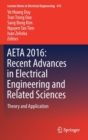 Image for AETA 2016  : recent advances in electrical engineering and related sciences