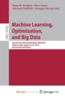 Image for Machine Learning, Optimization, and Big Data