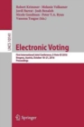 Image for Electronic Voting : First International Joint Conference, E-Vote-ID 2016, Bregenz, Austria, October 18-21, 2016, Proceedings