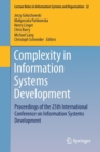 Image for Complexity in information systems development  : proceedings of the 25th international conference on information systems development