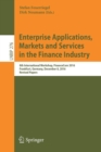 Image for Enterprise Applications, Markets and Services in the Finance Industry