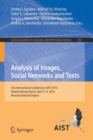 Image for Analysis of images, social networks and texts  : 5th International Conference, AIST 2016, Yekaterinburg, Russia, April 7-9, 2016, revised selected papers