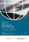 Image for Managing Universities